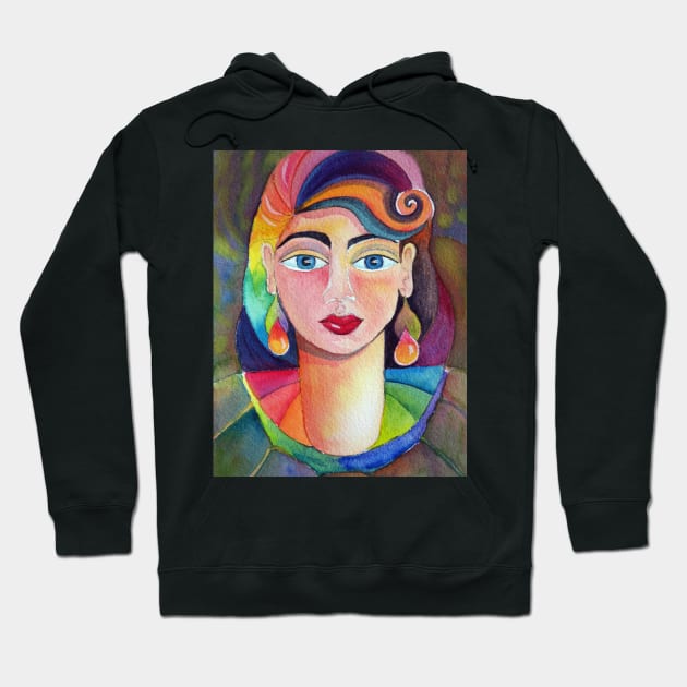 Rainbow Girl ( repost ) Hoodie by karincharlotte